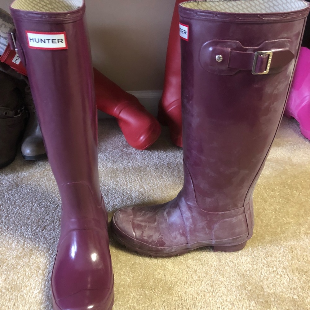 Dark Purple Hunter Rain Boots - Picture 6 of 6